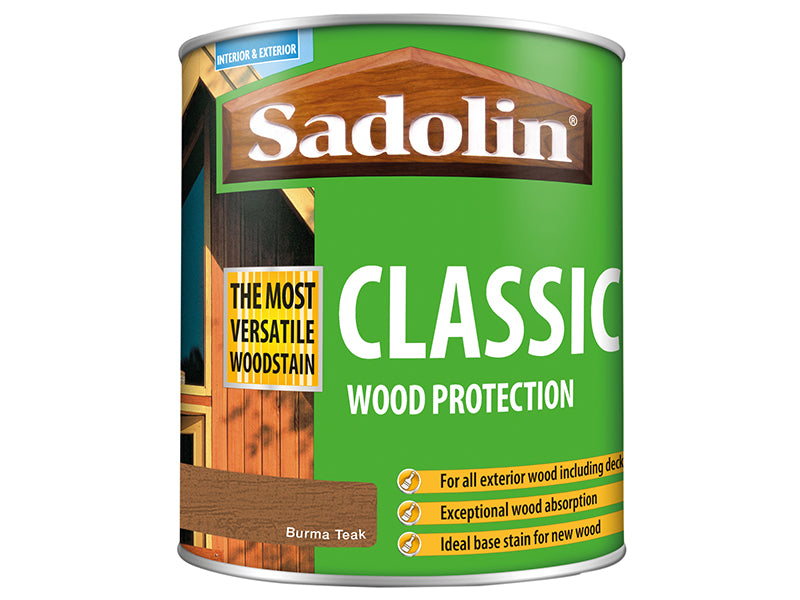 Sadolin Classic Wood Protection Burma Teak 1 litre SAD5028479