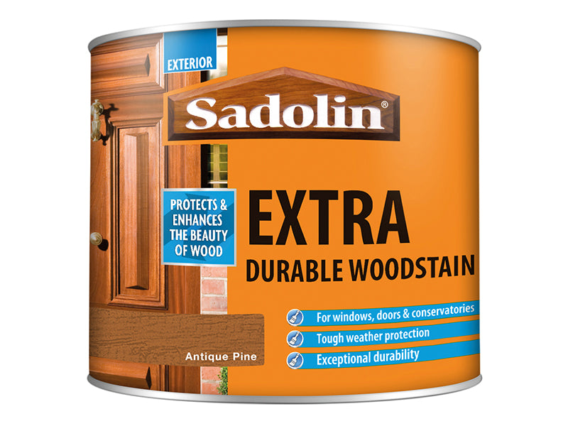 Sadolin Extra Durable Woodstain Antique Pine 500ml SAD5028527