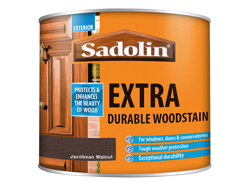 Sadolin Extra Durable Woodstain Jacobean Walnut 500ml SAD5028538