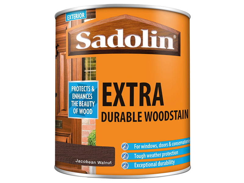 Sadolin Extra Durable Woodstain Jacobean Walnut 1 litre SAD5028539