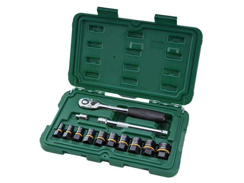 SATA Tools BoltBiter Fastener Extraction 1/4in & 3/8in 13 Piece SATST09137