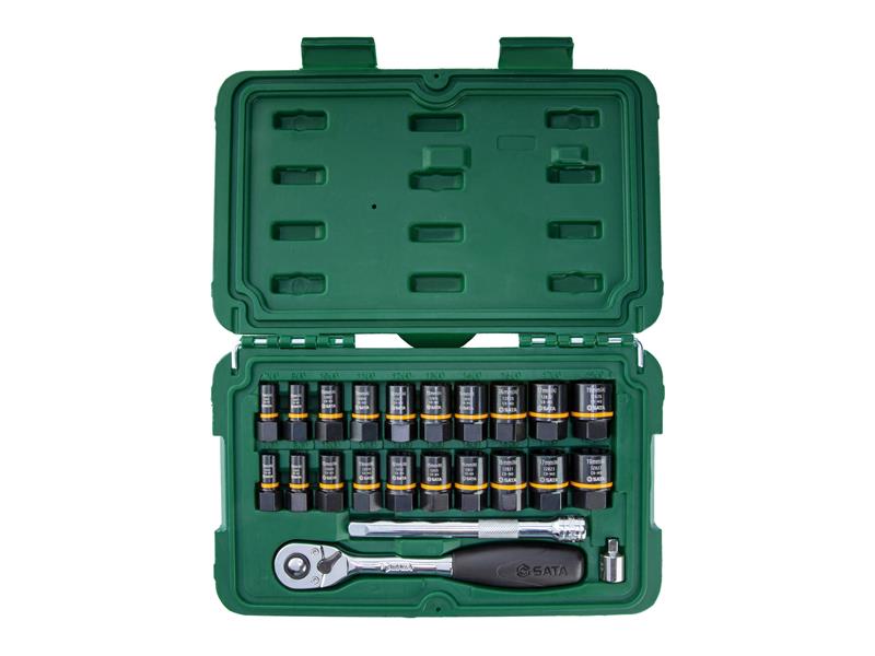 SATA Tools BoltBiter Fastener Extraction Set 1/4in & 3/8in 23 Piece SATST09138