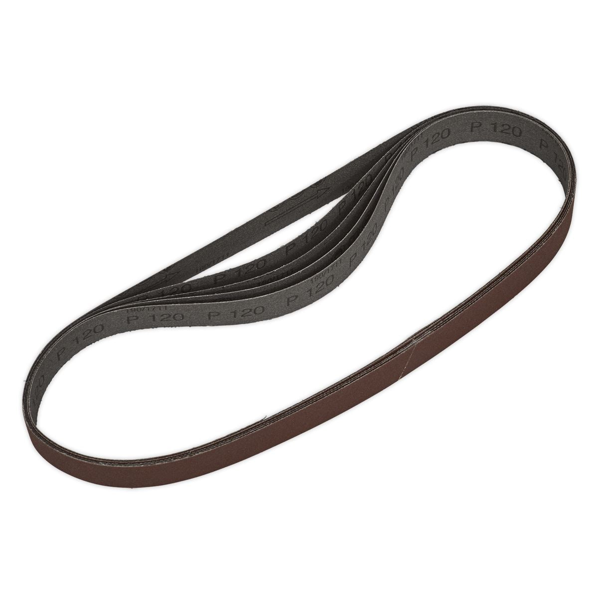 Sealey Sanding Belt 25 x 762mm 120Grit Pack of 5 SB0019
