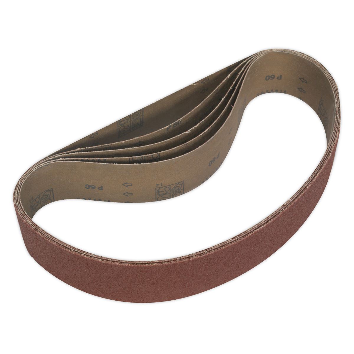 Sealey Sanding Belt 50 x 686mm 60Grit Pack of 5 SB006