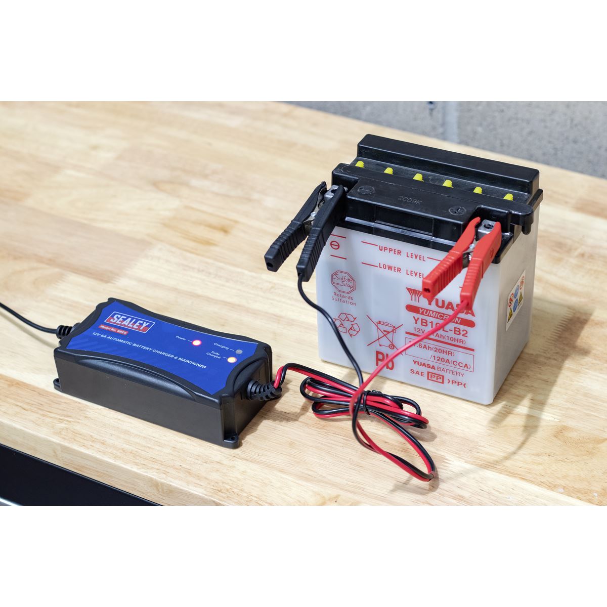 Sealey Battery Maintainer Charger 12V 6A Fully Automatic SBC6