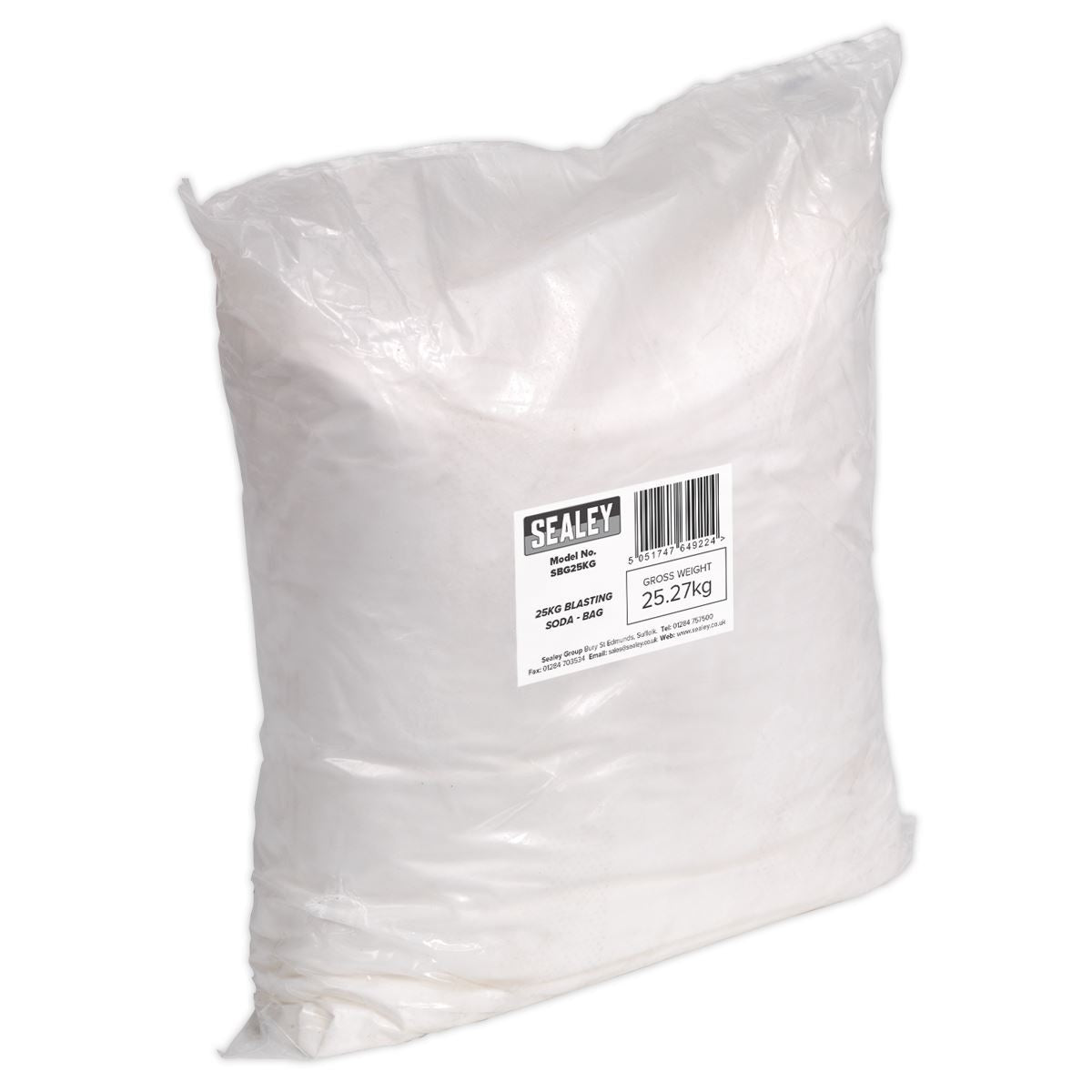 Sealey Blasting Soda 25kg Bag SBG25KG