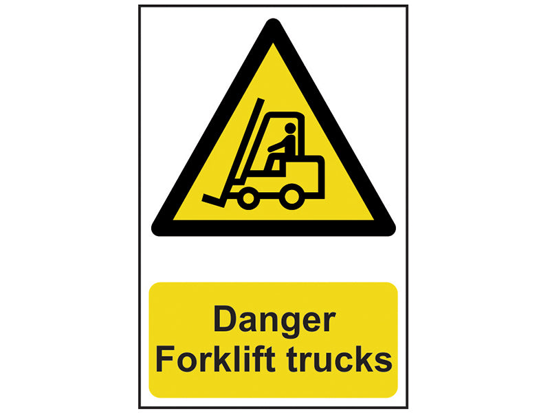 Scan Danger Forklift Trucks - PVC Sign 200 x 300mm SCA0954
