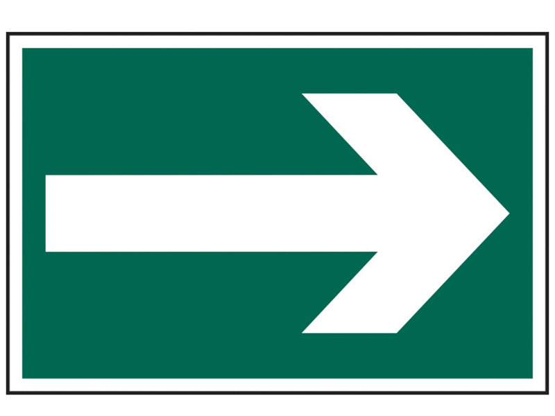 Scan Arrow Symbol - PVC Sign 300 x 200mm SCA1521