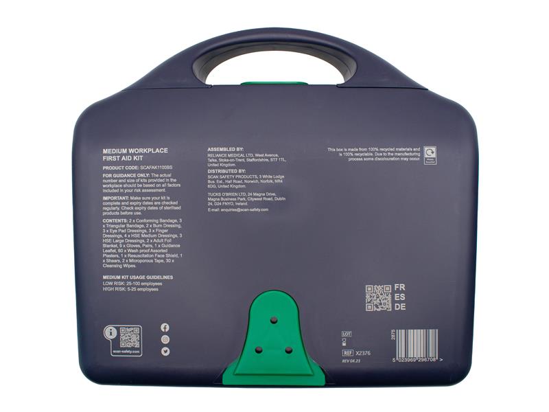 Scan First Aid Kit 1-100 Persons BS Approved SCAFAK1100BS