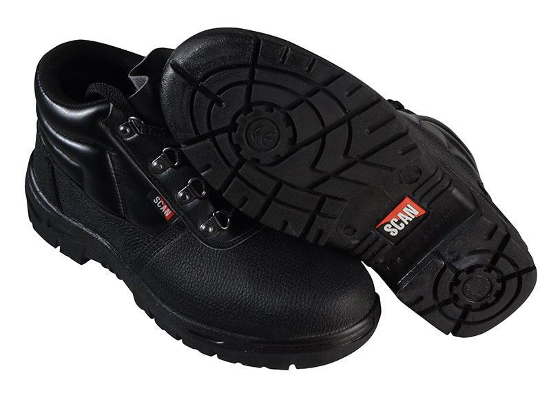 Scan 4 D-Ring Chukka Safety Boots Black UK 11 EUR 46 SCAFWCHUK11