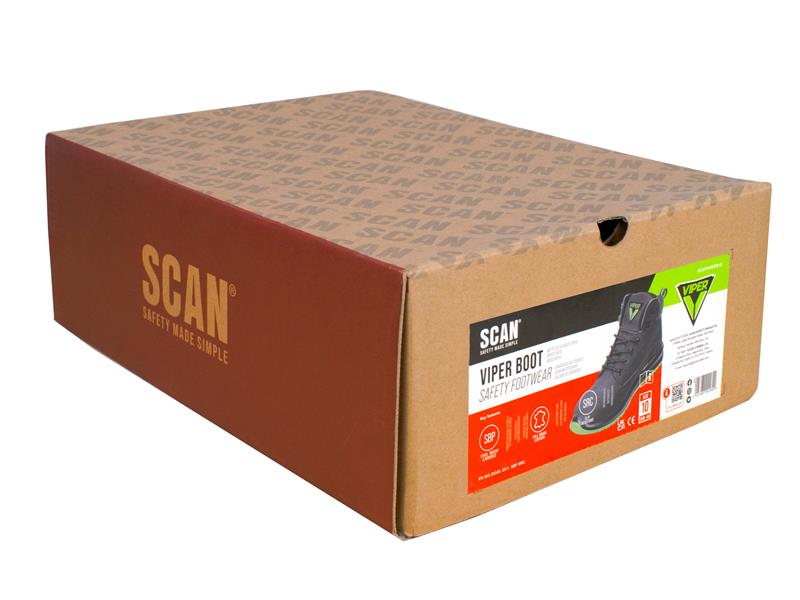 Scan Viper SBP Safety Boots UK 8 EUR 42 SCAFWVIPER8
