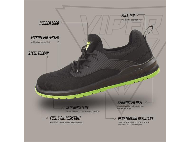 Scan Viper S1P Safety Trainers Fuel And Oil Resistant UK 6 EUR 39 SCAFWVIPTR6
