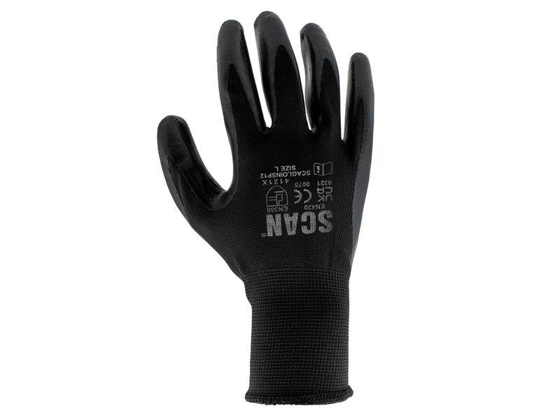 Scan Seamless Inspection Gloves - L (Size 9) (pack 12) SCAGLOINSP12