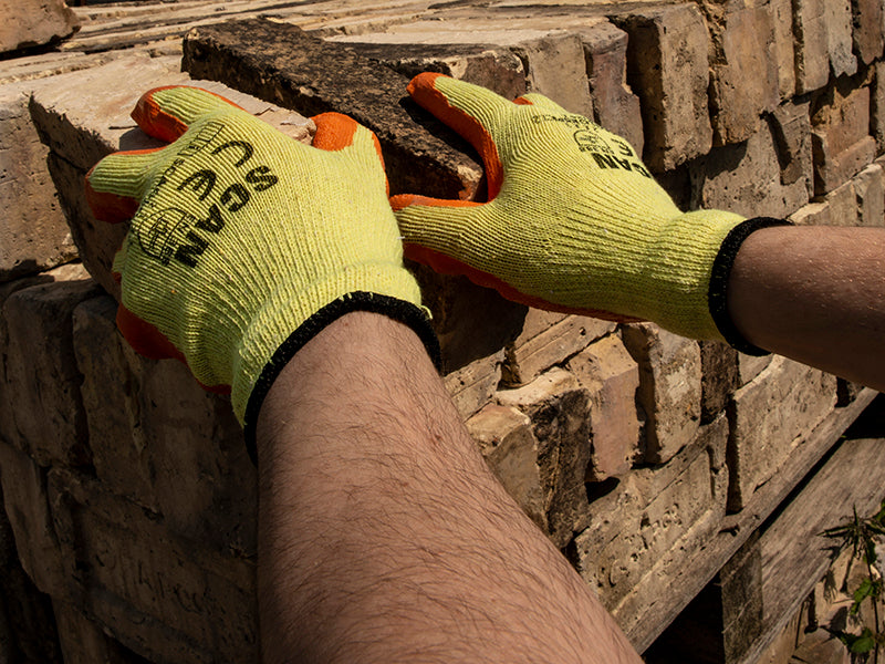 Scan Knitshell Latex Palm Gloves - L (Size 9) (Pack 12) SCAGLOKSPK12