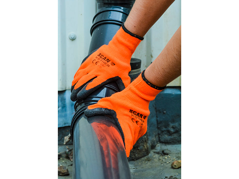 Scan Thermal Latex Coated Gloves - L (Size 9) SCAGLOKSTHER