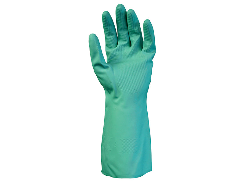 Scan Nitrile Gauntlets with Flock Lining Large (Size 9) SCAGLONITG