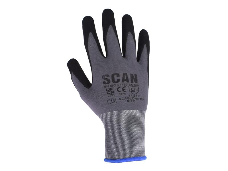 Scan Breathable Microfoam Nitrile Gloves - M (Size 8) SCAGLONITMFM