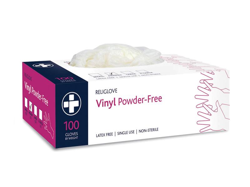 Scan Vinyl Gloves - L (Box 100) SCAGLOVINYL