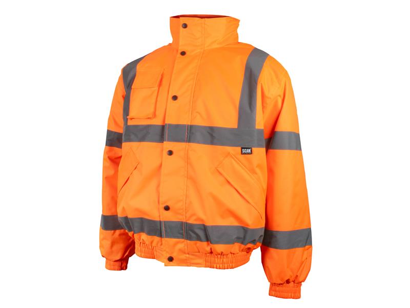 Scan Hi-Vis Bomber Jacket Orange Large 44in SCAHVBJLO
