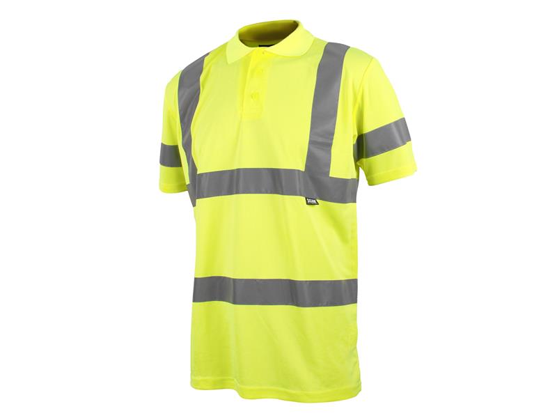 Scan Hi-Vis Polo Shirt Yellow XL 46in SCAHVPSXL