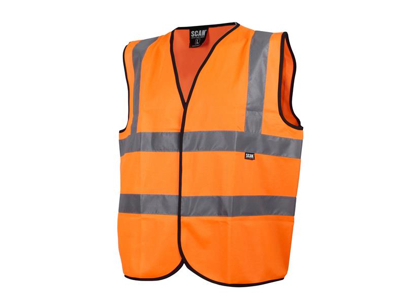 Scan Hi-Vis Waistcoat Orange XXL 52in SCAHVWXXLO