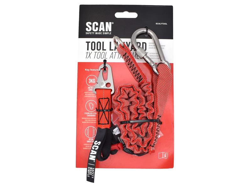 Scan Interchangeable Tool Lanyard Length 1000 - 1200mm Capacity 3kg SCALYTOOL