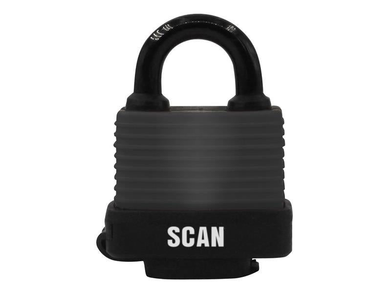 Scan Weatherproof Laminated Steel Padlock 50mm With 3 keys SCAPLLAMWP50