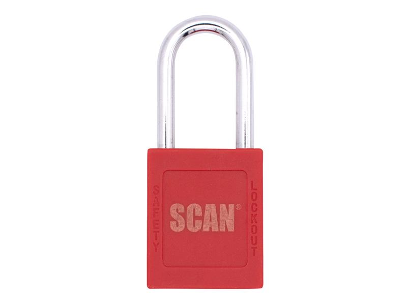 Scan Lockout Padlock 40mm Nylon Body With A Brass Cylinder SCAPLLORED