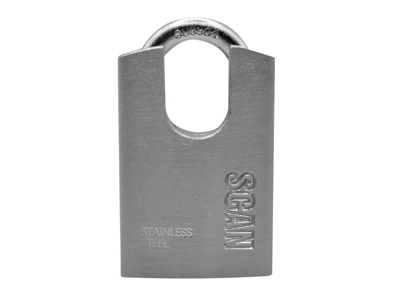Scan Stainless Steel Shrouded Padlock 40mm For Shutters Gates Bollards SCAPLS40