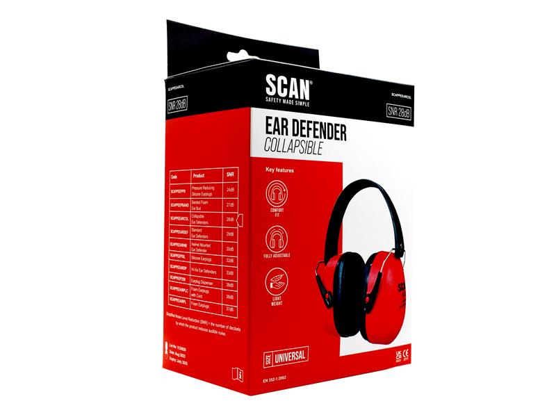 Scan Collapsible Ear Defenders SCAPPEEARCOL