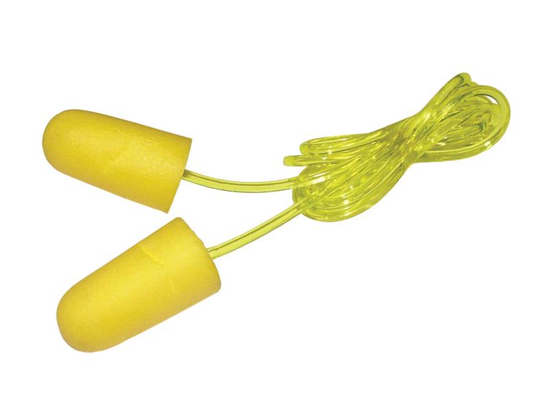 Scan Foam Earplugs & Cord (6 Pairs) SCAPPEEARPLC