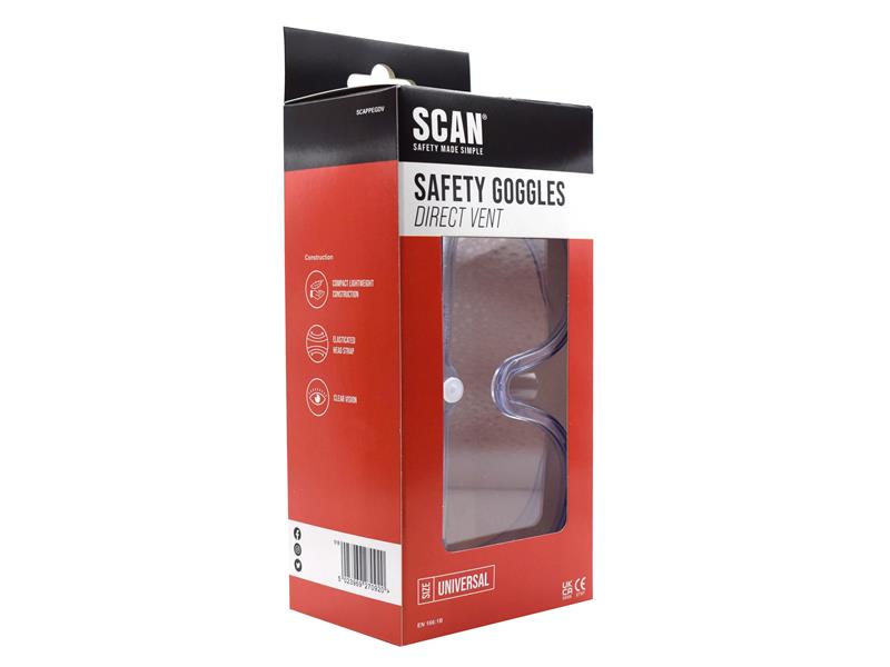 Scan Direct Ventilation Safety Goggles SCAPPEGDV