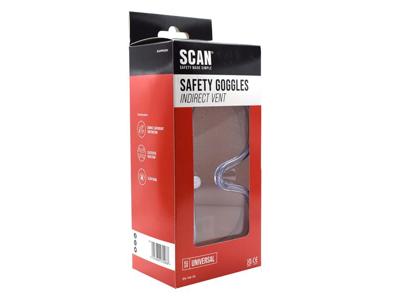 Scan Indirect Ventilation Safety Goggles SCAPPEGIDV