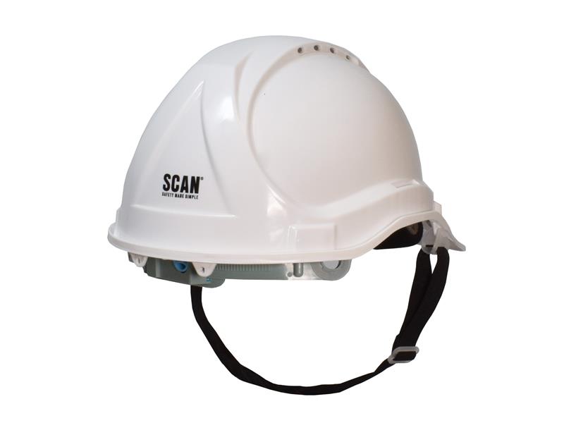 Scan Deluxe Safety Helmet - White SCAPPESHDELW