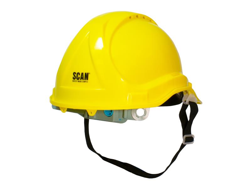 Scan Deluxe Safety Helmet - Yellow SCAPPESHDELY