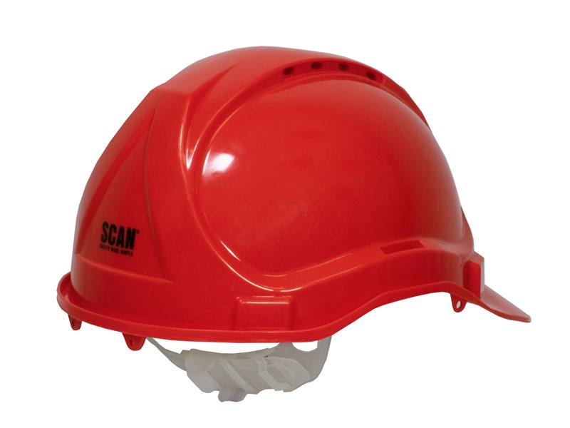 Scan Safety Helmet - Red SCAPPESHR