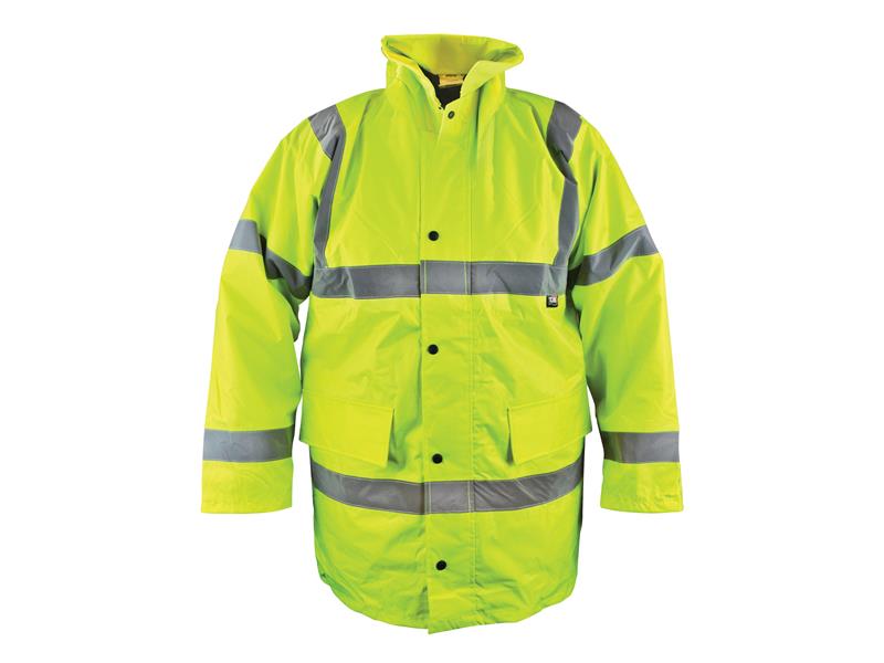 Scan Hi-Vis Yellow Motorway Jacket - XL (48in) SCAWWHVMJXL