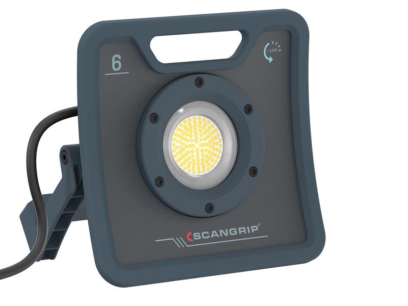 SCANGRIP NOVA 6 Work Light 6000 Lumens LED Floodlight AC 100-240V SCG036203UK