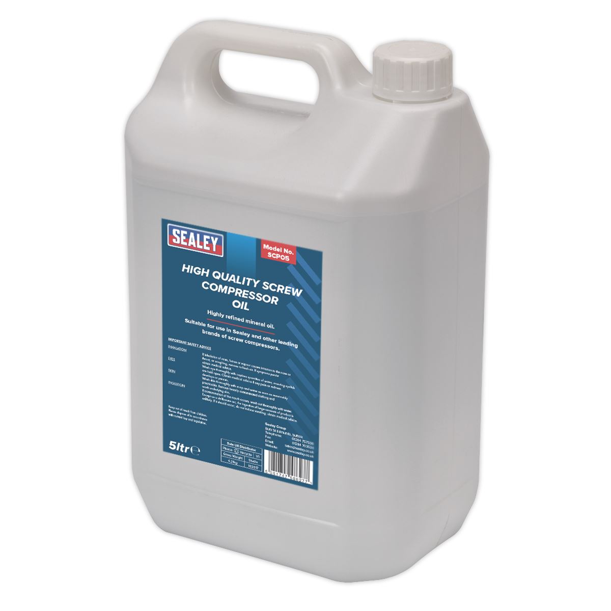 Sealey Screw Compressor Oil 5L SCPO5