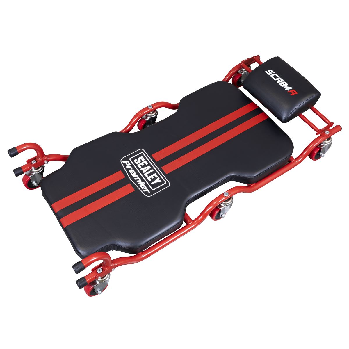 Sealey Steel Creeper with 6 Wheels & Headrest Deluxe SCR84