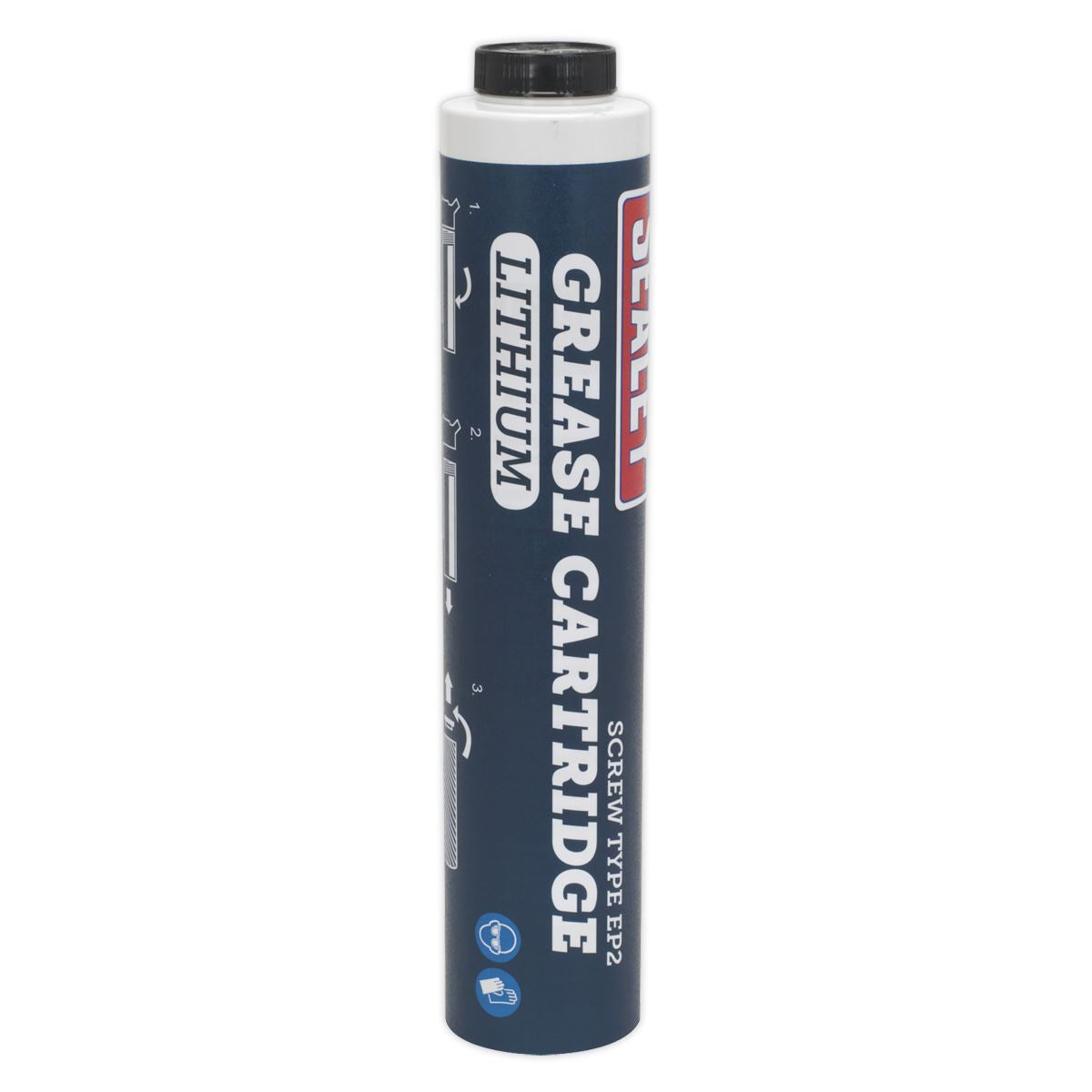 Sealey Screw-Type EP2 Lithium Grease Cartridge 400g SCS107