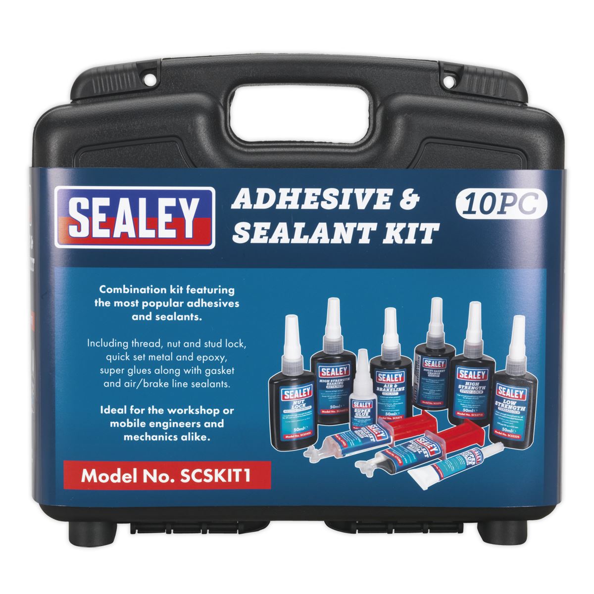 Sealey Adhesive & Sealant Kit 10pc SCSKIT1