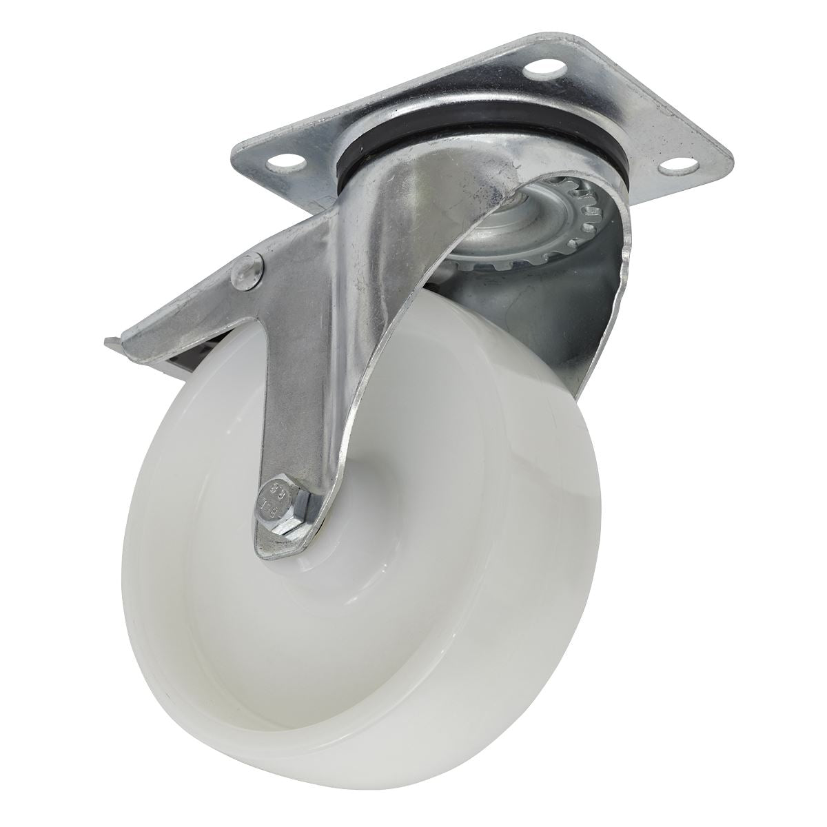 Sealey Castor Wheel Swivel Plate with Total Lock �125mm SCW4125SPL