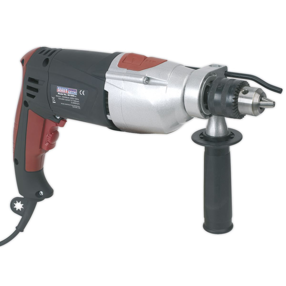 Sealey Hammer Drill �13mm 2 Mechanical/Variable Speed 1050W/230V SD1000