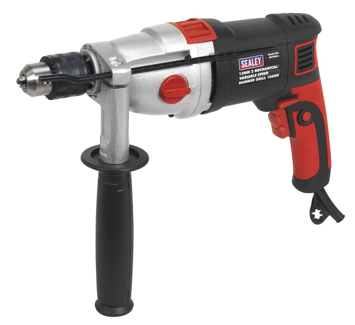 Sealey Hammer Drill �13mm 2 Mechanical/Variable Speed 1050W/230V SD1000