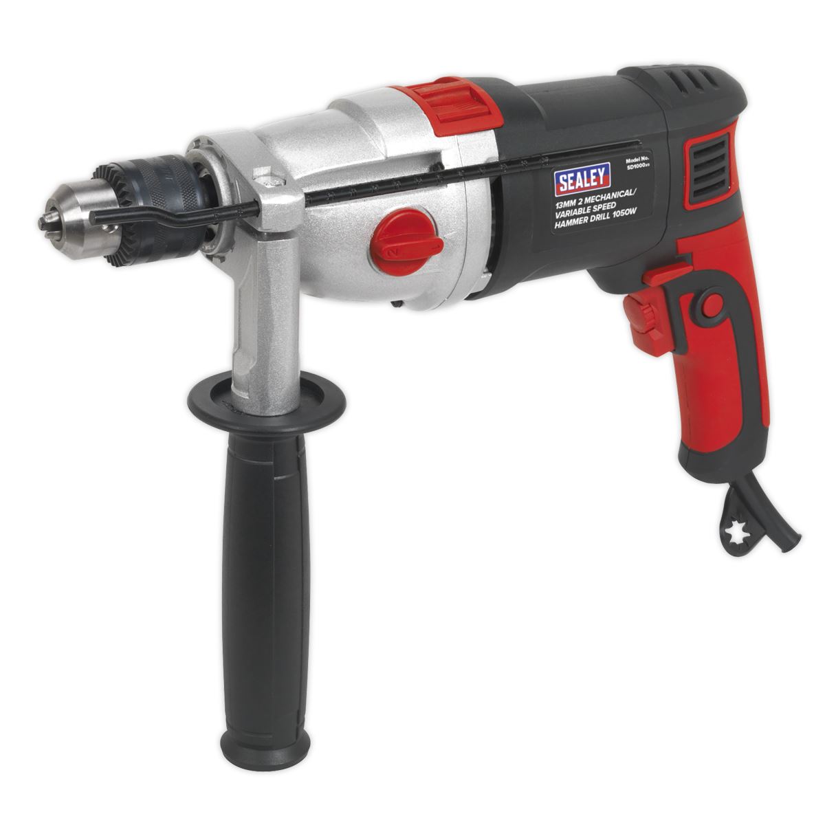 Sealey Hammer Drill �13mm 2 Mechanical/Variable Speed 1050W/230V SD1000