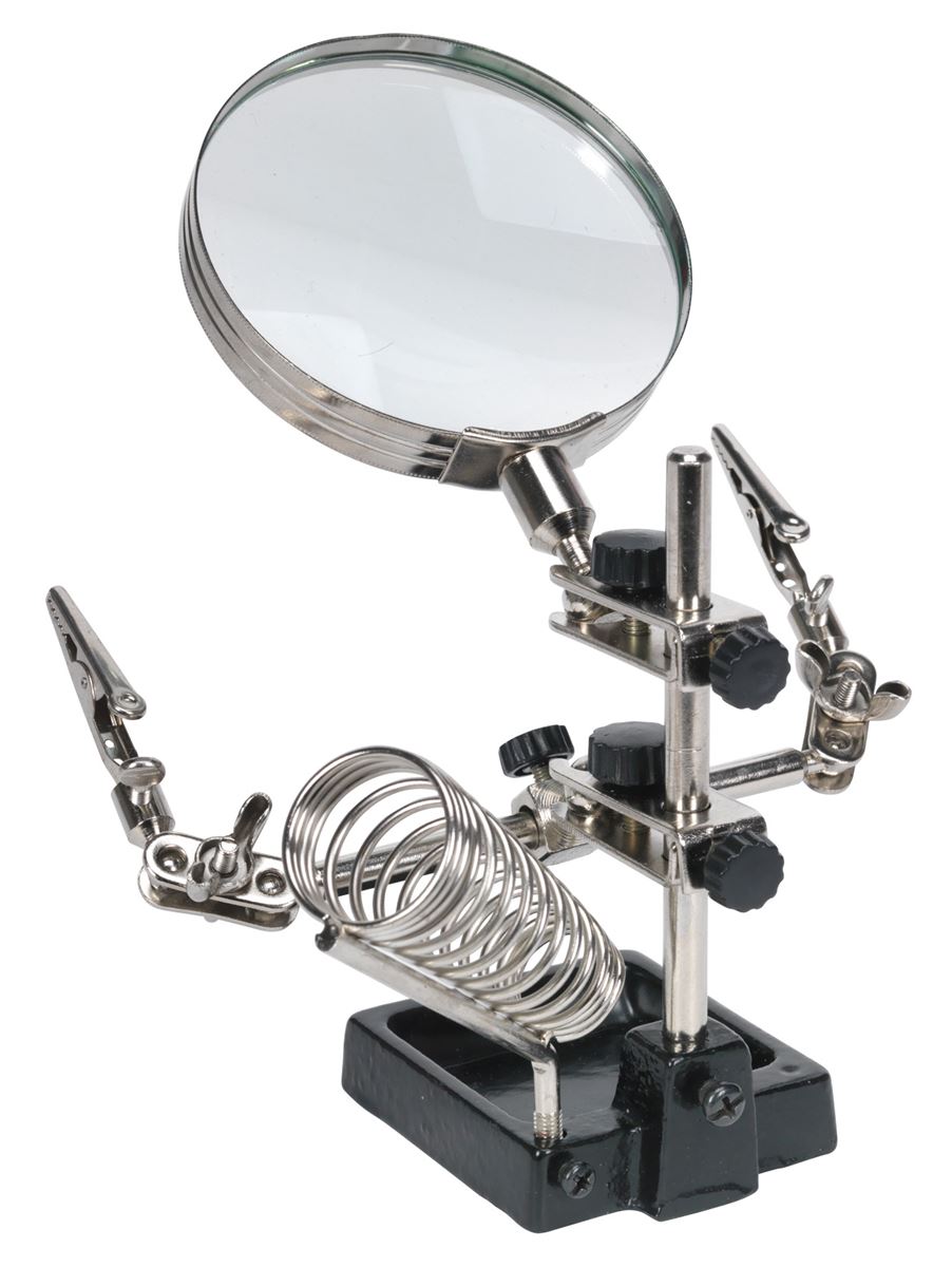 Sealey Mini Robot Soldering Stand with Magnifier & Iron Holder SD150H