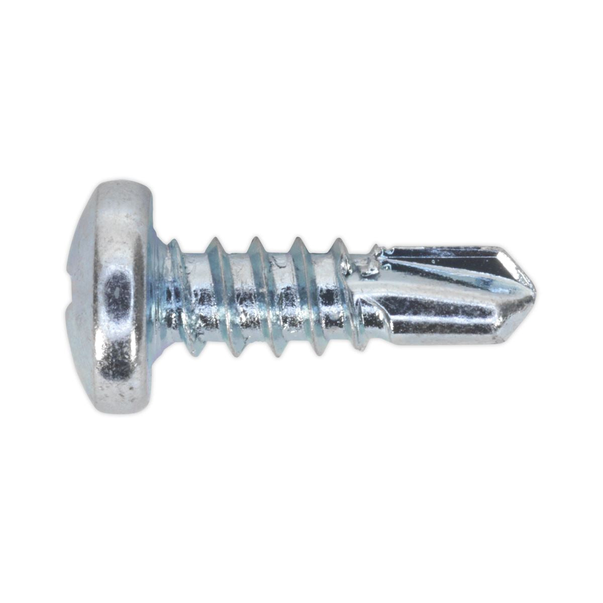 Sealey Self-Drilling Screw 4.2 x 13mm Pan Head Phillips Zinc Pack of 100 SDPH4213