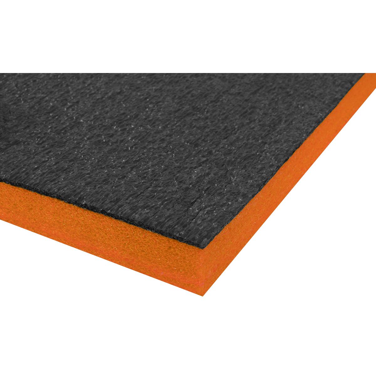 Sealey Easy Peel Shadow Foam® Orange/Black 1200 x 550 x 30mm SF30OR