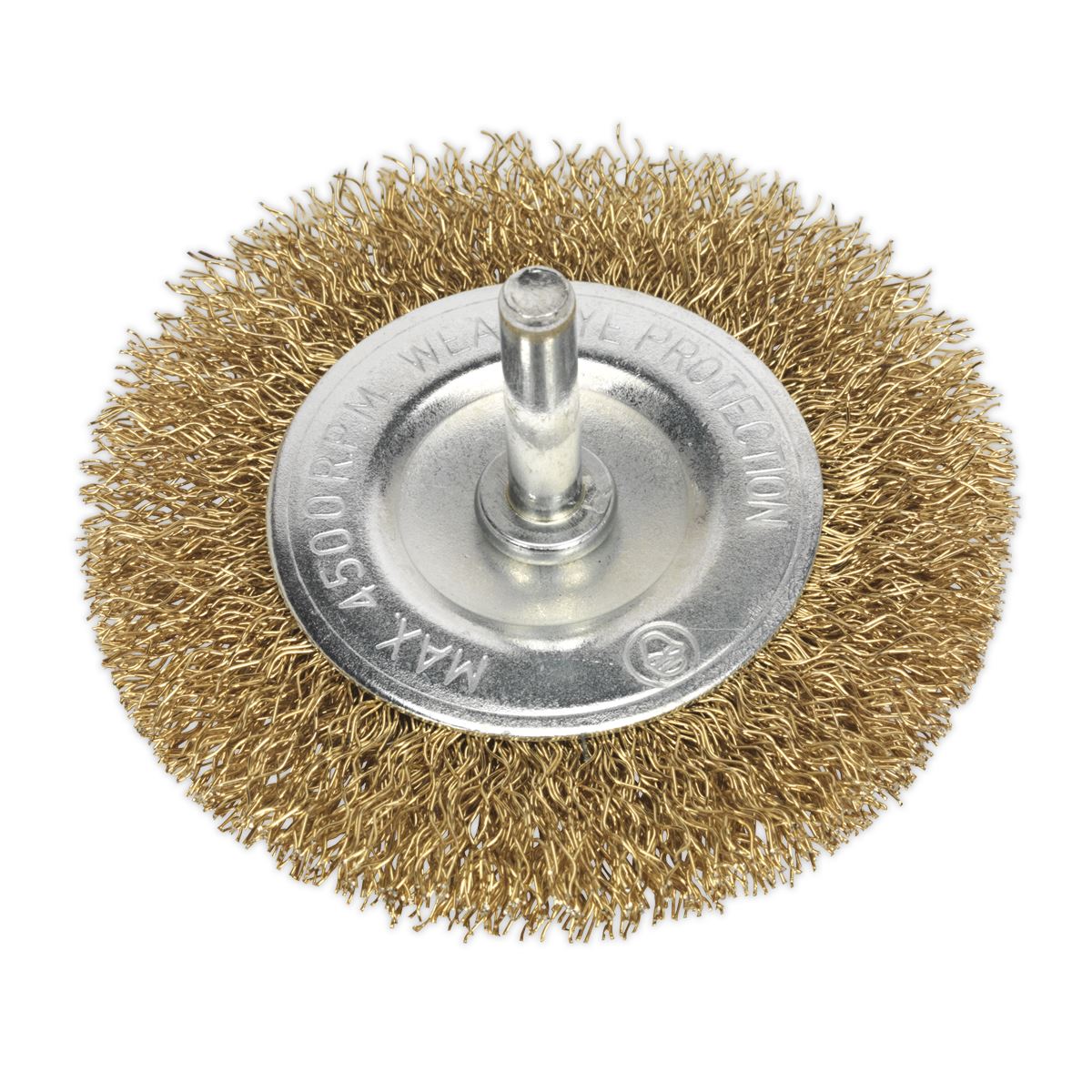 Sealey Flat Wire Brush �75mm �6mm Shaft SFB75
